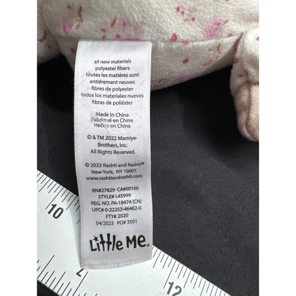 Little Me Baby Doll Brown Hair Plush Soft Toy 2023 Polyester Rattle Lovie Securi - Picture 5 of 6